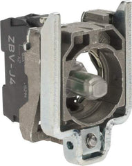 Schneider Electric - 12 VAC/VDC at 50/60 Hz Red Lens LED Indicating Light - Screw Connector, Electromagnetic Field Resistant, Electrostatic Discharge Resistant, Shock Resistant, Vibration Resistant - Exact Industrial Supply