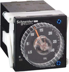 Schneider Electric - 300 hr Delay, Time Delay Relay - 5 Contact Amp, 24 to 240 VAC/VDC at 50/60 Hz - Exact Industrial Supply