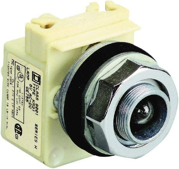 Schneider Electric - 480 VAC Indicating Light - Screw Clamp Connector - Exact Industrial Supply