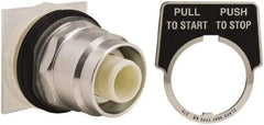 Schneider Electric - 30mm Mount Hole, Extended Straight, Pushbutton Switch Only - Round, Maintained (MA), Momentary (MO), Weatherproof, Dust and Oil Resistant - Exact Industrial Supply