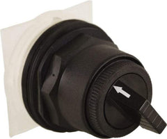 Schneider Electric - 30mm Mount Hole, 2 Position, Knob and Pushbutton Operated, Selector Switch Only - Black, Maintained (MA), without Contact Blocks, Anticorrosive, Weatherproof, Dust and Oil Resistant - Exact Industrial Supply