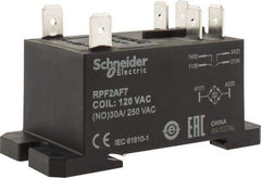 Schneider Electric - 7,500 VA Power Rating, Electromechanical Plug-in General Purpose Relay - 20 Amp at 28 VDC, 25 at 28 VDC, 30 at 250/277 VAC, 2NO, 120 VAC - Exact Industrial Supply