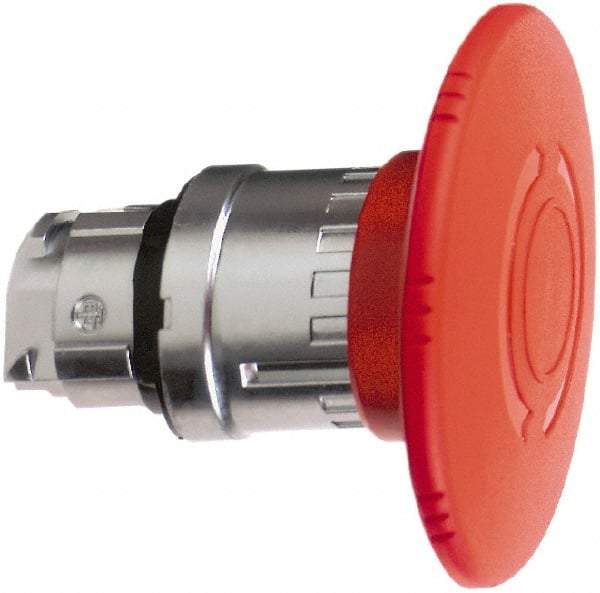 Schneider Electric - 22mm Mount Hole, Extended Mushroom Head, Pushbutton Switch Only - Round, Red Pushbutton, Maintained (MA), Momentary (MO) - Exact Industrial Supply