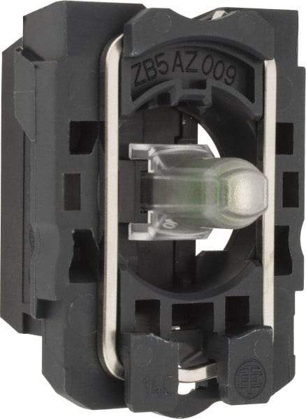 Schneider Electric - 24-120 V Blue Lens LED Indicating Light - Screw Clamp Connector, Vibration Resistant - Exact Industrial Supply