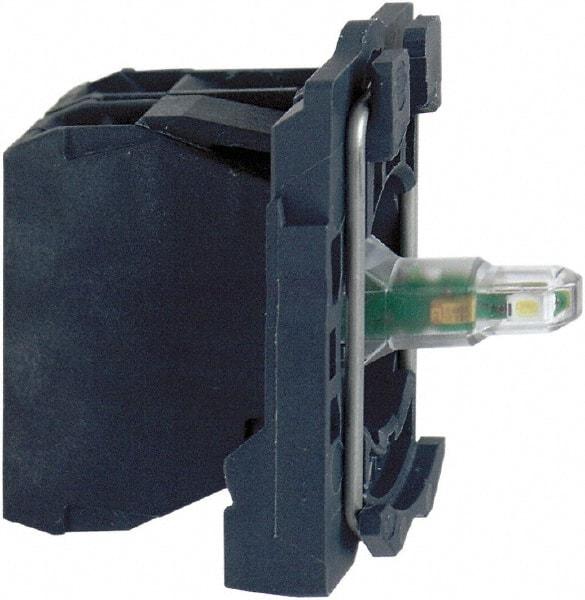 Schneider Electric - 24 V White Lens LED Indicating Light - Screw Clamp Connector, Vibration Resistant - Exact Industrial Supply