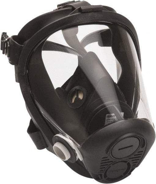 North - Series RU6500, Size S Full Face Respirator - 5-Point Suspension, Threaded Connection - Exact Industrial Supply