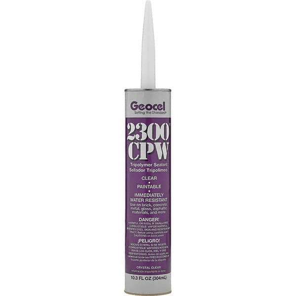 Geocel - 10.3 oz Tube Clear Tripolymer Sealant - Outdoor - Exact Industrial Supply