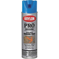 Krylon - 15 fl oz Blue Marking Paint - Water Base Formula - Exact Industrial Supply