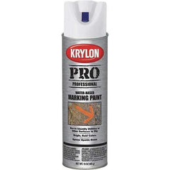 Krylon - 15 fl oz White Marking Paint - Water Base Formula - Exact Industrial Supply