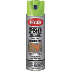 Krylon - 15 fl oz Green Marking Paint - Water Base Formula - Exact Industrial Supply