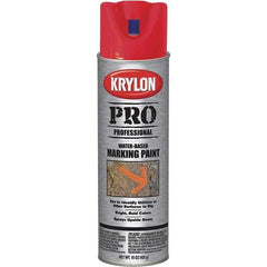 Krylon - 15 fl oz Red Marking Paint - Water Base Formula - Exact Industrial Supply