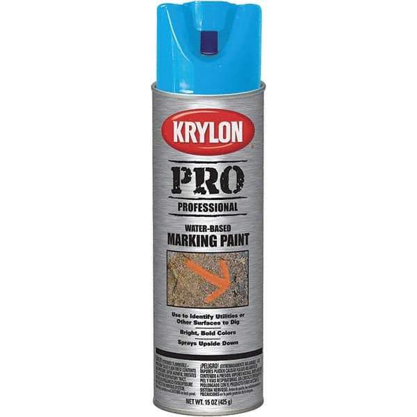 Krylon - 15 fl oz Yellow Marking Paint - Water Base Formula - Exact Industrial Supply