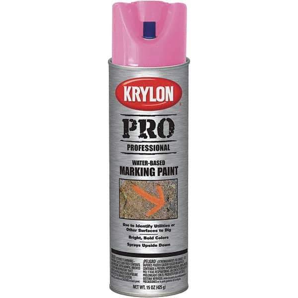 Krylon - 15 fl oz Red/Orange Marking Paint - Water Base Formula - Exact Industrial Supply