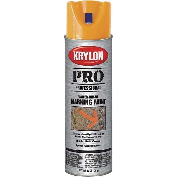 Krylon - 15 fl oz Orange Marking Paint - Water Base Formula - Exact Industrial Supply