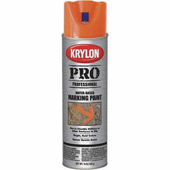 Krylon - 15 fl oz Orange Marking Paint - Water Base Formula - Exact Industrial Supply