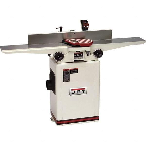 Jet - 6,000 RPM, 6-1/16" Cutting Width, 1/2" Cutting Depth, Jointer - 3-7/8" Fence Height, 32-3/8" Fence Length, 1 hp - Exact Industrial Supply