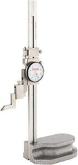 SPI - 8" Stainless Steel Dial Height Gage - 0.001" Graduation, Accurate to 0.001", Dial Display - Exact Industrial Supply