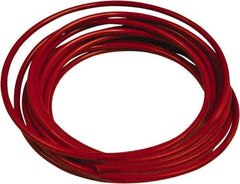 Acorn Engineering - 0.065" ID x 1/8" OD, 0.03" Wall Thickness, 10' Long, Polyethylene Tube - Red - Exact Industrial Supply