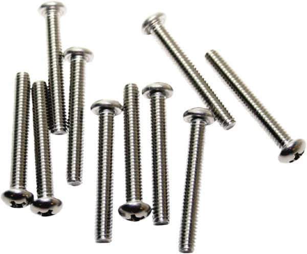 Acorn Engineering - #8-32, 1-1/4" Long Phillips Drive Machine Screw - Round Head, Grade 18-8 Stainless Steel, Uncoated - Exact Industrial Supply