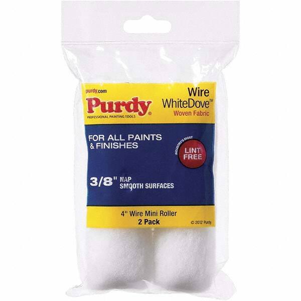Purdy - 3/8" Nap, 4" Wide Paint Roller Cover - Smooth to Semi-Smooth Texture, Dralon - Exact Industrial Supply