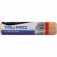 Bestt-Liebco - 1/4" Nap, 9" Wide Paint Roller Cover - Very Smooth Texture, Woven - Exact Industrial Supply
