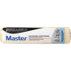 Bestt-Liebco - 3/4" Nap, 12" Wide Paint Roller Cover - Smooth Texture, Polyester - Exact Industrial Supply