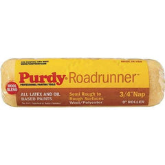 Purdy - 3/4" Nap, 9" Wide Paint Roller Cover - Semi-Smooth to Extra-Rough Texture, 50/50 Polyester & Wool Blend - Exact Industrial Supply
