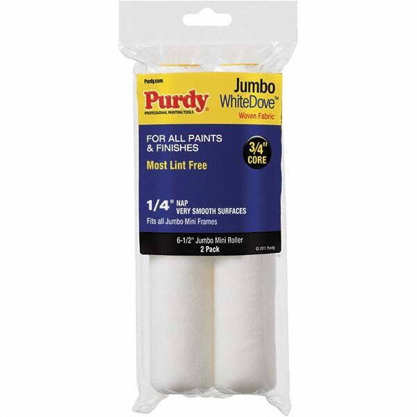 Purdy - 1/4" Nap, 6-1/2" Wide Paint Roller Cover - Smooth to Semi-Smooth Texture, Dralon - Exact Industrial Supply