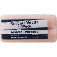 Rubberset - 3/8" Nap, 9" Wide Paint Roller Cover - Semi-Smooth Texture, Polyester - Exact Industrial Supply