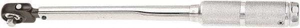 Sturtevant Richmont - 1/2" Drive Micrometer Fixed Head Torque Wrench - 50 Ft/Lb to 250 Ft/Lb Torque, 24" OAL, 2 Ft/Lb Graduation, Ratchet Head - Exact Industrial Supply