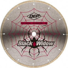 QEP - 10" Diam, 5/8" Arbor Hole Diam, Wet & Dry Cut Saw Blade - Diamond-Tipped, Smooth Action, Standard Round Arbor - Exact Industrial Supply