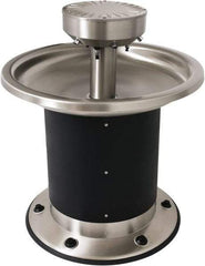 Acorn Engineering - Circular, Foot-Controlled, Floor Outlet Drain, 38-1/4" Diam, 6 Person Capacity, Stainless Steel & Vinylclad Galvanized Steel, Wash Fountain - 0.5 GPM - Exact Industrial Supply