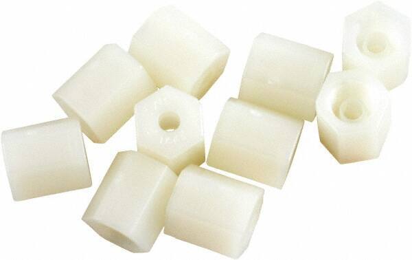 Acorn Engineering - 7/16" Tube OD, Nylon Plastic Compression Tube Compression Nut - 1/8" Pipe, 5/16-24 UNFI Thread - Exact Industrial Supply