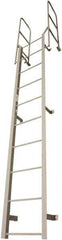 Cotterman - 87" 4 Step Fixed Ladder - Dock Ladder, 300 Lb Capacity, 27" Base Width x 18" Base Depth - Exact Industrial Supply