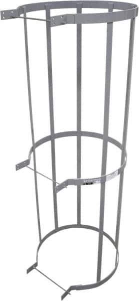 Cotterman - Ladder Modular Bolt-On Cage - Gray, Use with Uncaged Fixed Ladder - Exact Industrial Supply