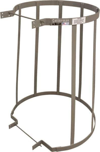 Cotterman - Ladder Modular Bolt-On Cage - Gray, Use with Uncaged Fixed Ladder - Exact Industrial Supply