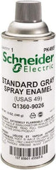 Square D - Gray, Flat, Enamel Spray Paint - Exact Industrial Supply