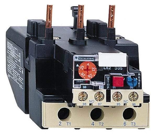 Schneider Electric - 63 to 80 Amp, 690 VAC, Thermal IEC Overload Relay - Trip Class 20, For Use with LC1D80 and LC1D95 - Exact Industrial Supply