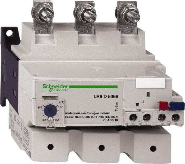 Schneider Electric - 60 to 100 Amp, 690 Volt, Thermal IEC Overload Relay - Trip Class 10 and 10A, For Use with LC1D115, LC1D150 and NSX Circuit Breaker - Exact Industrial Supply