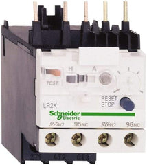 Schneider Electric - 0.11 to 0.16 Amp, 250 VDC, 690 Volt and 690 VAC, Thermal IEC Overload Relay - Trip Class 10A, For Use with LC1K, LC7K, LP1K and LP4K - Exact Industrial Supply