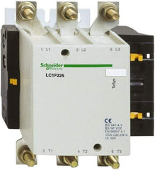 Schneider Electric - 3 Pole, 120 Coil VAC, 225 Amp at 440 VAC, Nonreversible IEC Contactor - Bureau Veritas, CCC, CSA, DNV, EN/IEC 60947-1, EN/IEC 60947-4-1, GL, JEM 1038, LROS, RINA, RMRoS, RoHS Compliant, UL Listed - Exact Industrial Supply