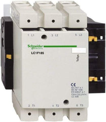 Schneider Electric - 3 Pole, 185 Amp at 440 VAC and 275 Amp at 440 VAC, Nonreversible IEC Contactor - Bureau Veritas, CCC, CSA, DNV, EN/IEC 60947-1, EN/IEC 60947-4-1, GL, JEM 1038, LROS, RINA, RMRoS, RoHS Compliant, UL Listed - Exact Industrial Supply