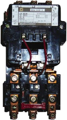 Square D - 110 Coil VAC at 50 Hz, 120 Coil VAC at 60 Hz, 90 Amp, NEMA Size 3, Nonreversible Open Enclosure NEMA Motor Starter - Exact Industrial Supply