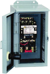 Square D - 3 Pole, 110 Coil VAC at 50 Hz and 120 Coil VAC at 60 Hz, 45 Amp NEMA Contactor - NEMA 12 Enclosure, 50 Hz at 110 VAC and 60 Hz at 120 VAC - Exact Industrial Supply