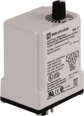 Square D - DPDT Time Delay Relay - 10 Contact Amp, 110 VDC & 120 VAC - Exact Industrial Supply