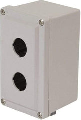 Square D - 2 Hole, 30mm Hole Diameter, Plastic Pushbutton Switch Enclosure - 1, 3, 4, 12, 4X NEMA Rated - Exact Industrial Supply