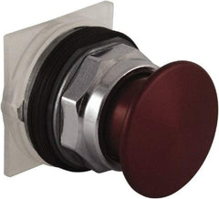 Schneider Electric - 30mm Mount Hole, Extended Mushroom Head, Pushbutton Switch Only - Round, Red Pushbutton, Nonilluminated, Maintained (MA) - Exact Industrial Supply
