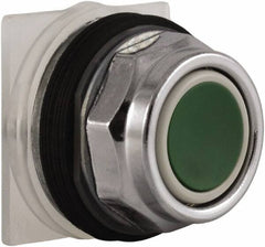 Schneider Electric - 30mm Mount Hole, Extended Straight, Pushbutton Switch Only - Green Pushbutton, Momentary (MO) - Exact Industrial Supply