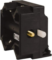 Schneider Electric - 2NO, 3 Amp, Electrical Switch Contact Block - 115 VDC and 240 VAC, Screw Terminal - Exact Industrial Supply