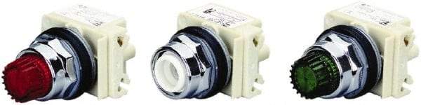 Schneider Electric - 30mm Mount Hole, Extended Straight, Pushbutton Switch Only - Round, Momentary (MO), Weatherproof, Dust and Oil Resistant - Exact Industrial Supply